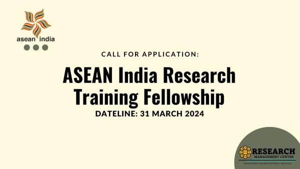 Image of Call for Application: ASEAN India Research Training Fellowship